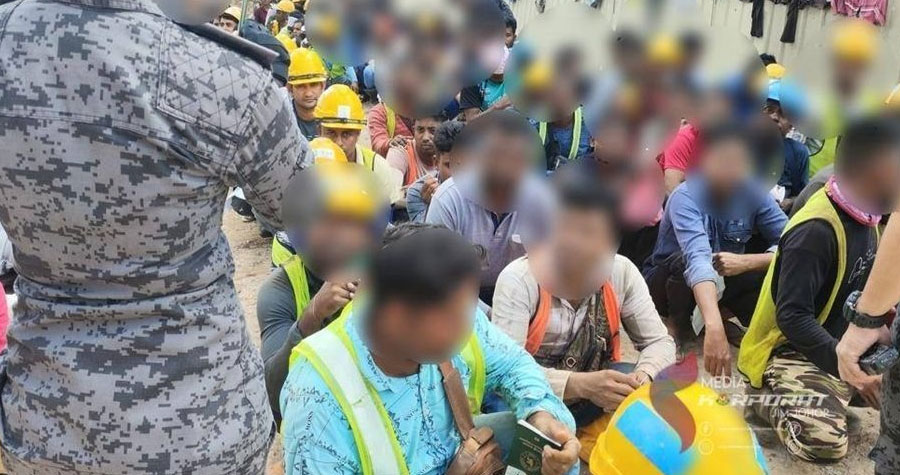 মালয়েশিয়ায় বাংলাদেশিসহ ১২৭০ অভিবাসী আটক