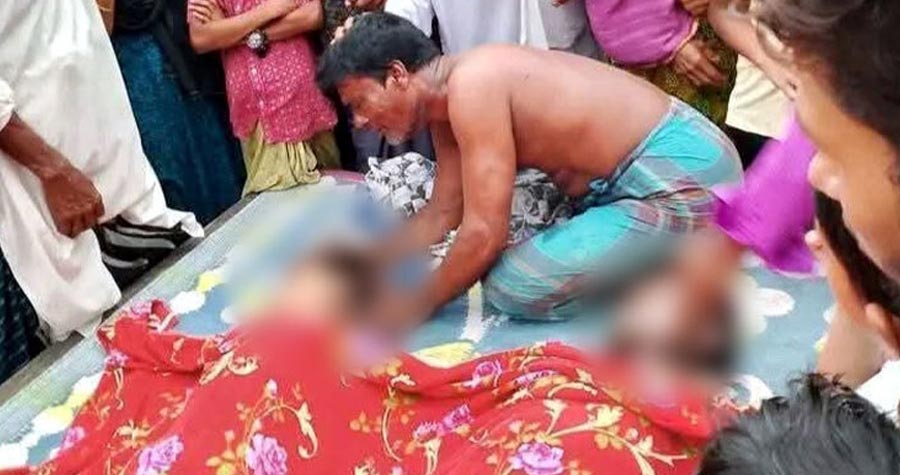 নান্দাইলে বজ্রপাতে প্রাণ গেল বাবা-ছেলের