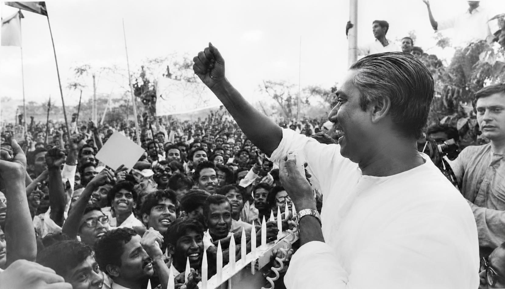 The Awami League was born through its own efforts, created Bangladesh, and   transformed a poor nation into a developing country-such a party cannot remain banned.  