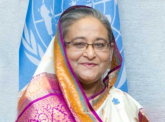 ১৮ কোটি মানুষের মুক্তি ও শান্তির জন্য যার জন্ম হয়েছে, তাঁর নাম- শেখ হাসিনা